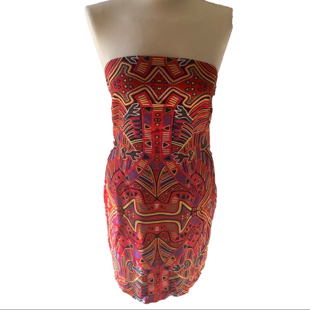 Mara Hoffman Tribal strapless dress - Size 10